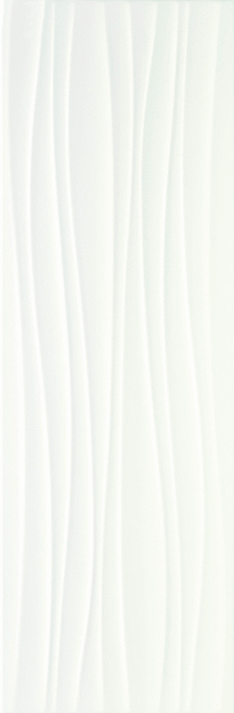 Marazzi Absolute White Wandfliesen Twist 3D white glänzend 25x76cm