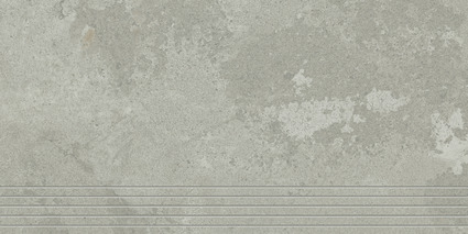 Agrob Buchtal Kiano Treppe atlas grau 30x60cm
