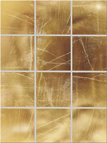 Steuler Gold Tiles by Steuler Wandfliese realgold 25x33cm