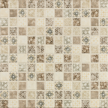 Agrob Buchtal Jasba Pattern Mosaik beige-braun 2.5x2.5cm