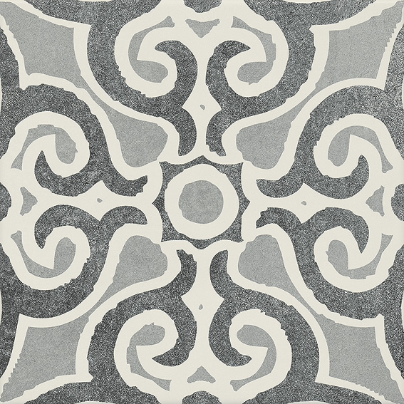 Agrob Buchtal Jasba Pattern Boden- und Wandfliese schwarz/weiß 20x20cm