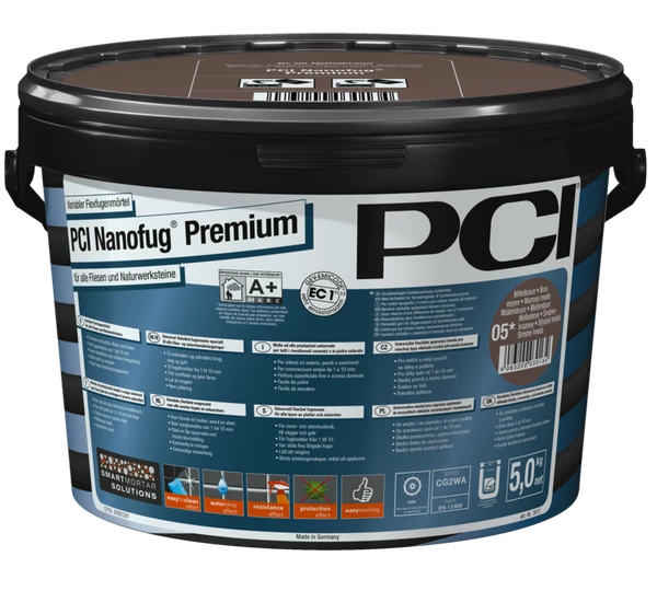 PCI Nanofug Premium 5kg Nr.22 sandgrau