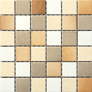 Engers Arizona Mosaik weiß-beige-cotto 5x5cm