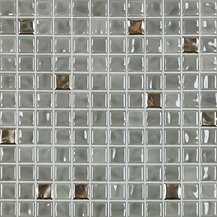 Agrob Buchtal Jasba Amano Mosaik mittelgrau-metallic-mix 2.5x2.5cm