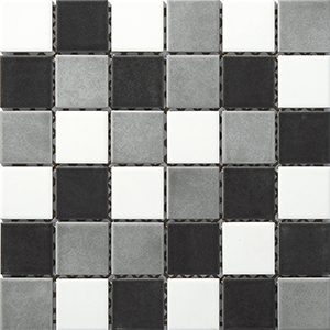 Engers Arizona Mosaik weiß-grau-schwarz 5x5cm